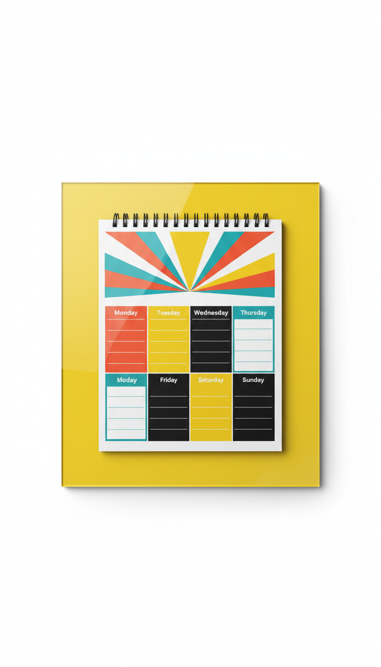 Bloc semanal motivacional para escritorio