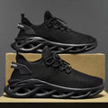Men's & Women's Lightweight Breathable Running Shoes - Casual Jogging Sneakers with Shock Absorption in Black and Brown