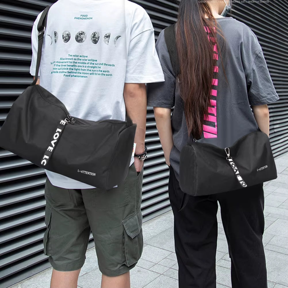 Versatile Waterproof Gym Bag for Men and Women - Spacious Design with Shoe Compartment for Fitness and Travel