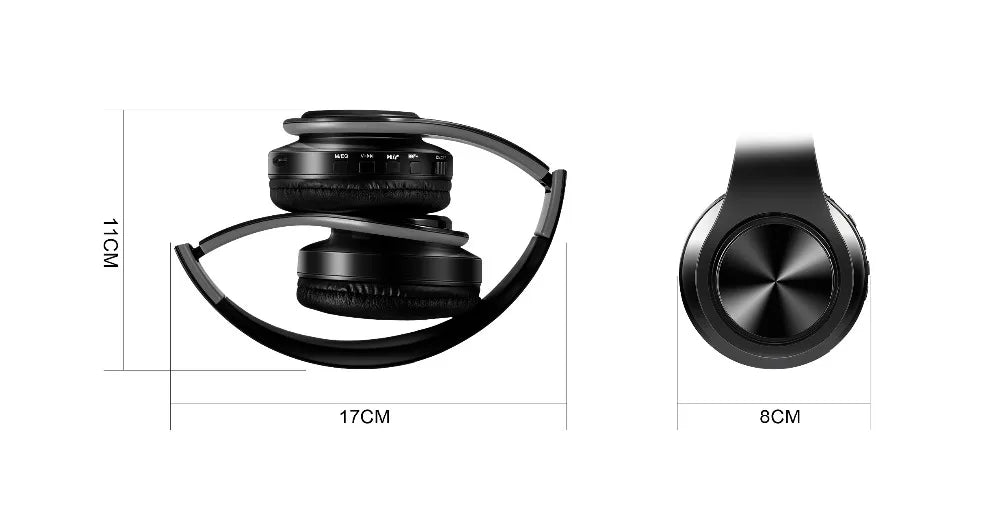 Audífonos Inalámbricos Bluetooth Dorados con Micrófono