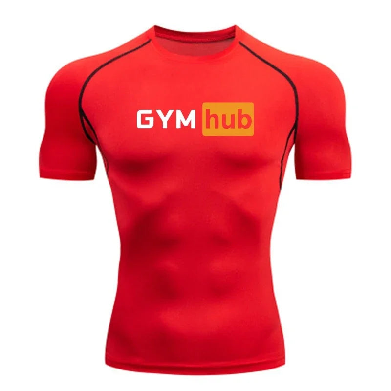Camiseta Deportiva de Compresión para Hombre