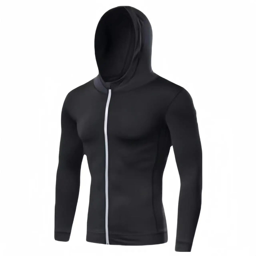 Chaqueta Deportiva para Hombre – Con Capucha y Cierre para Running y Gym