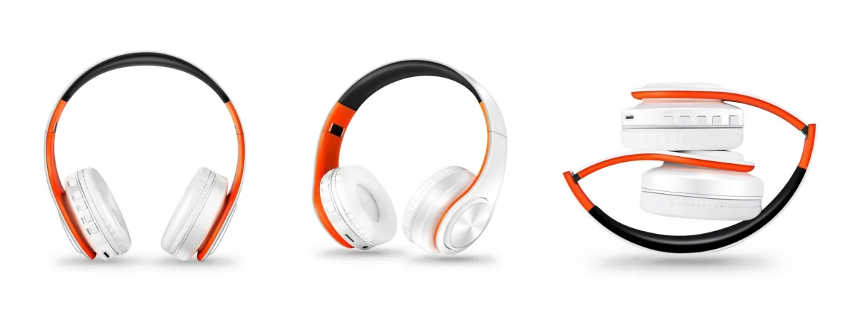 Audífonos Inalámbricos Bluetooth Dorados con Micrófono