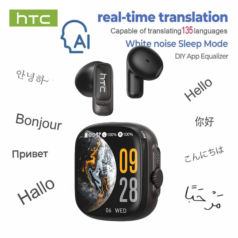HTC NE72 AI Translator Earbuds – 135+ Languages