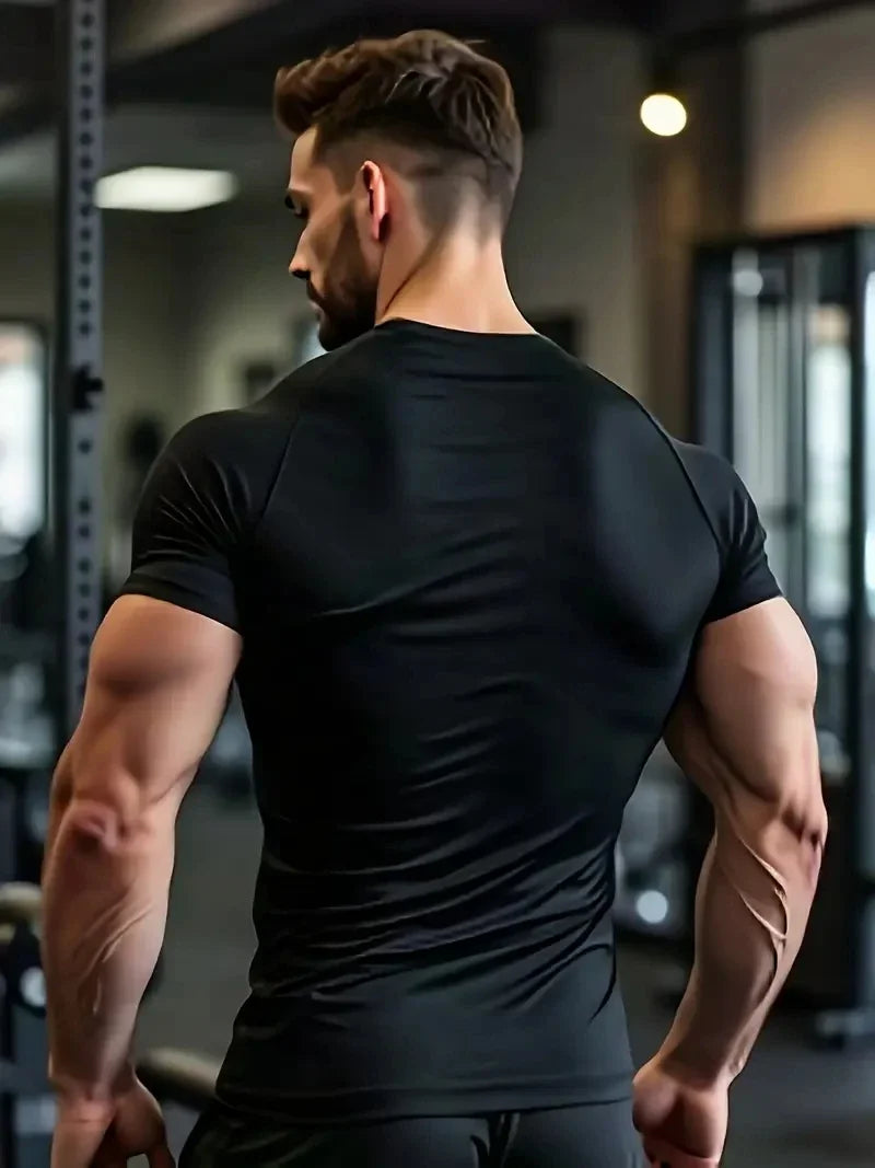 Camiseta Deportiva de Compresión para Hombre