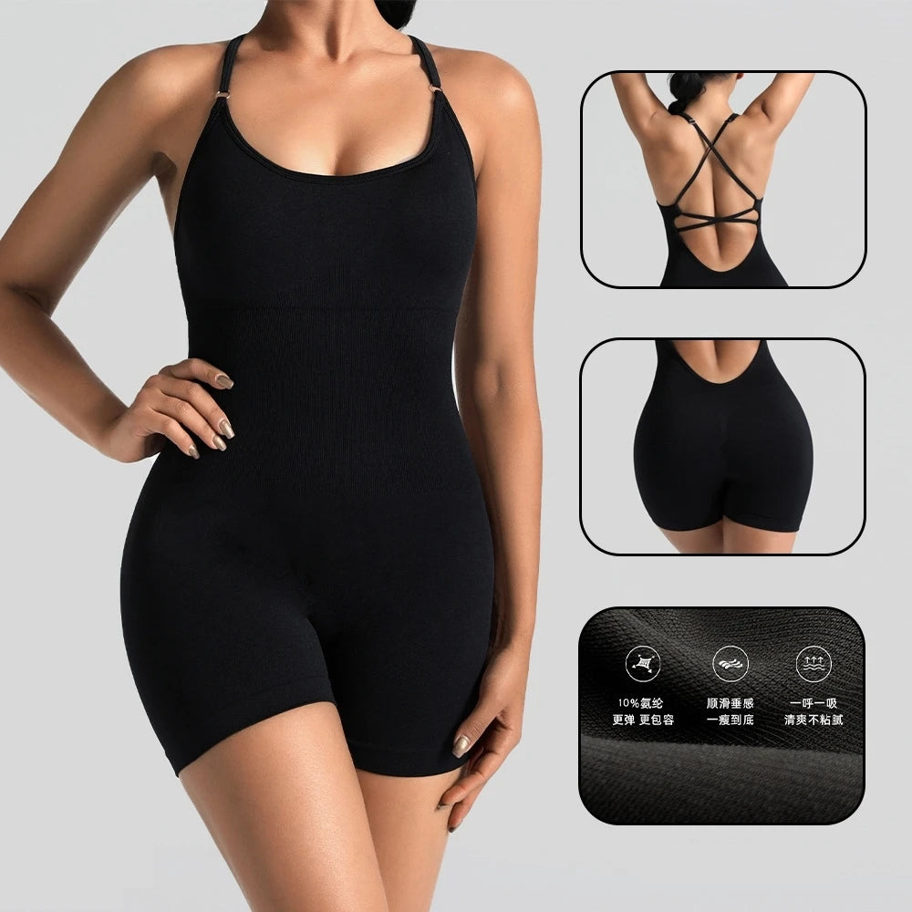 Enterizo Deportivo para Mujer – Conjunto Fitness para Yoga y Gimnasio