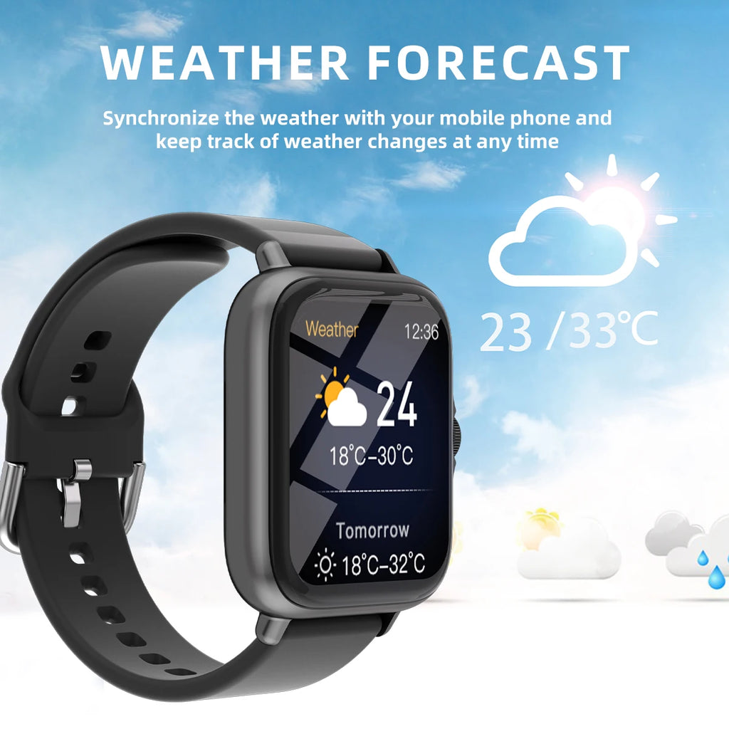 VYROX™ Smartwatch Fitness 1.83” – Llamadas Bluetooth, Monitor de Sueño, Podómetro y Notificaciones