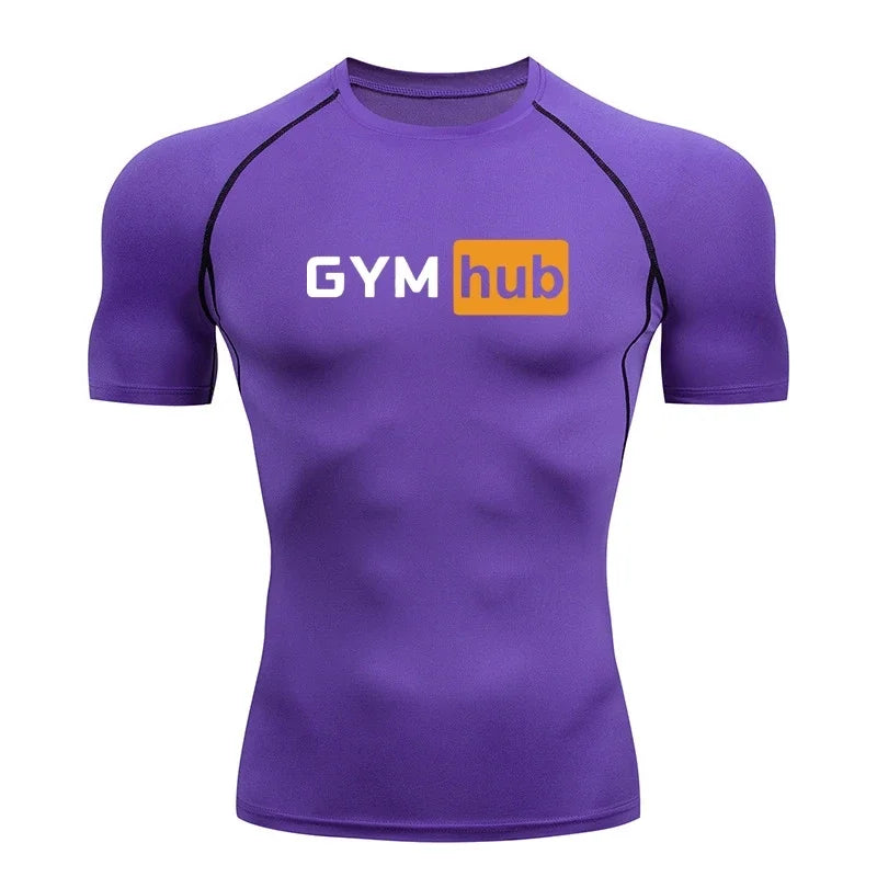 Camiseta Deportiva de Compresión para Hombre