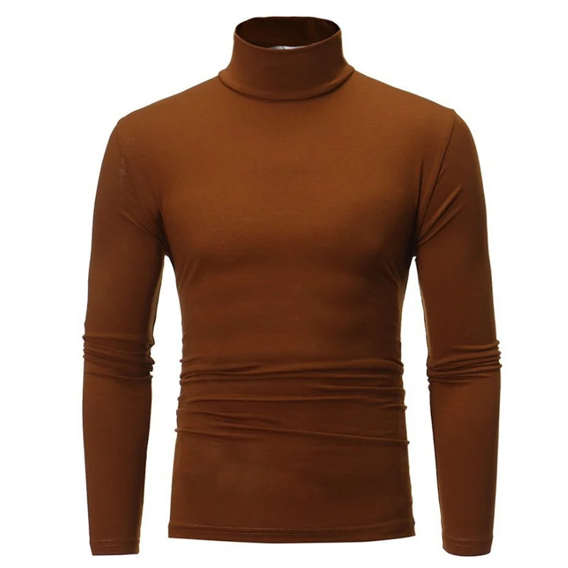 Camiseta Térmica para Hombre – Cuello Alto, Manga Larga y Ajuste Slim