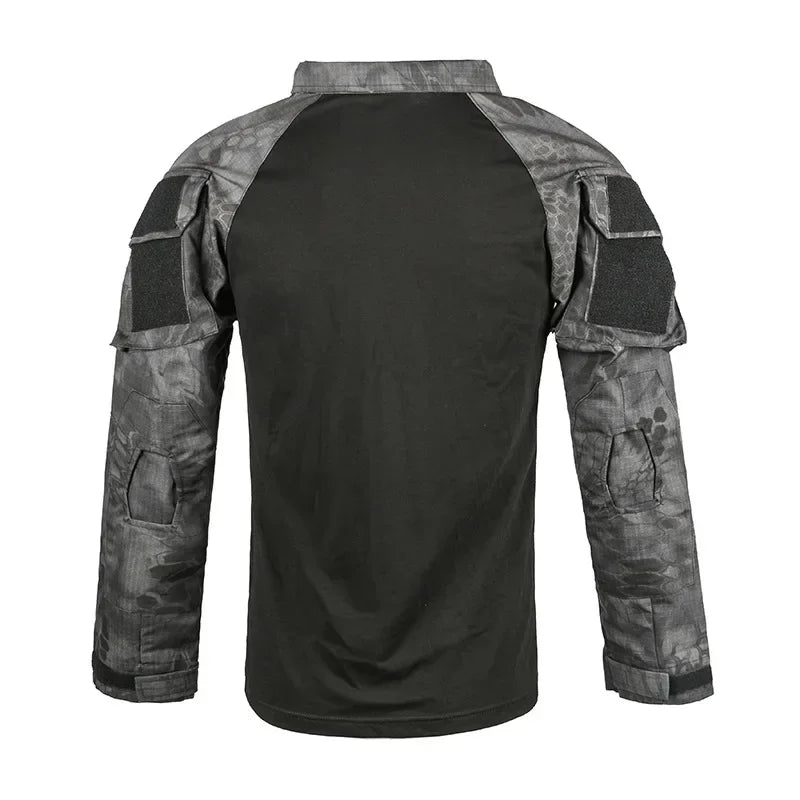 Camiseta Táctica para Hombre con Cierre 1/4 – Manga Larga Outdoor