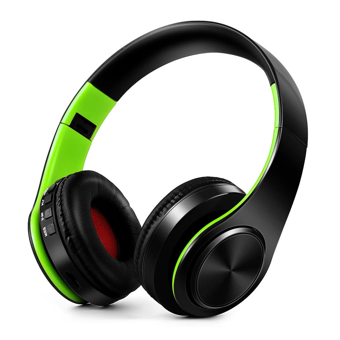 Audífonos Inalámbricos Bluetooth Dorados con Micrófono