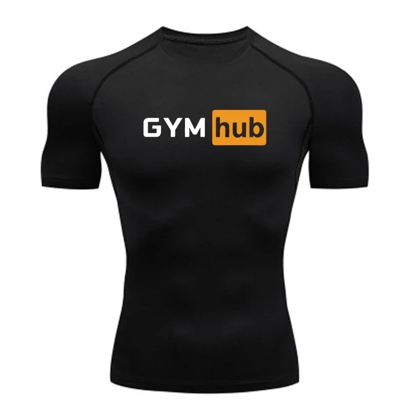 Camiseta Deportiva de Compresión para Hombre