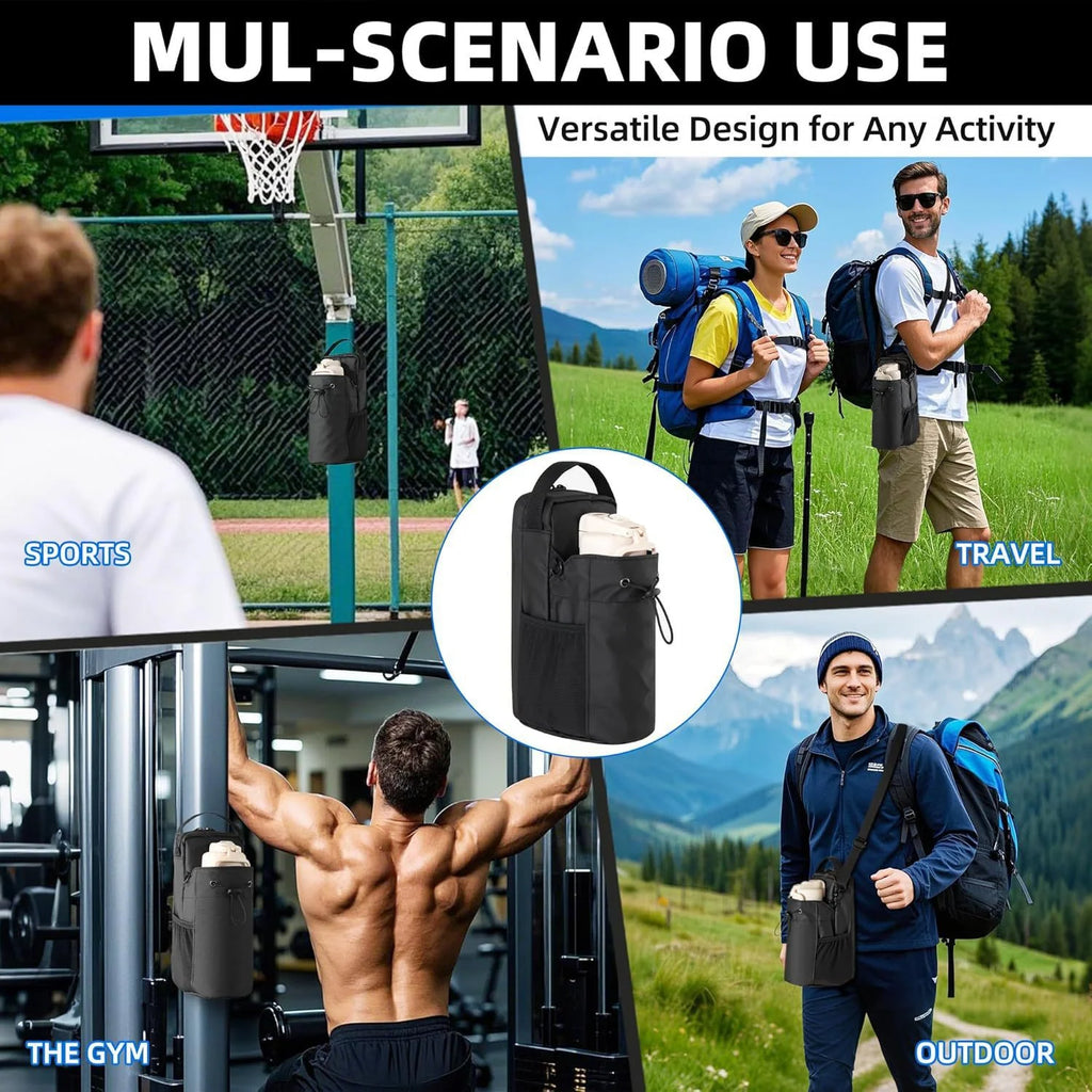 VYROX FITNESS TM Bolso Magnetico Premium para gimnasio - Porta Botella y Celular