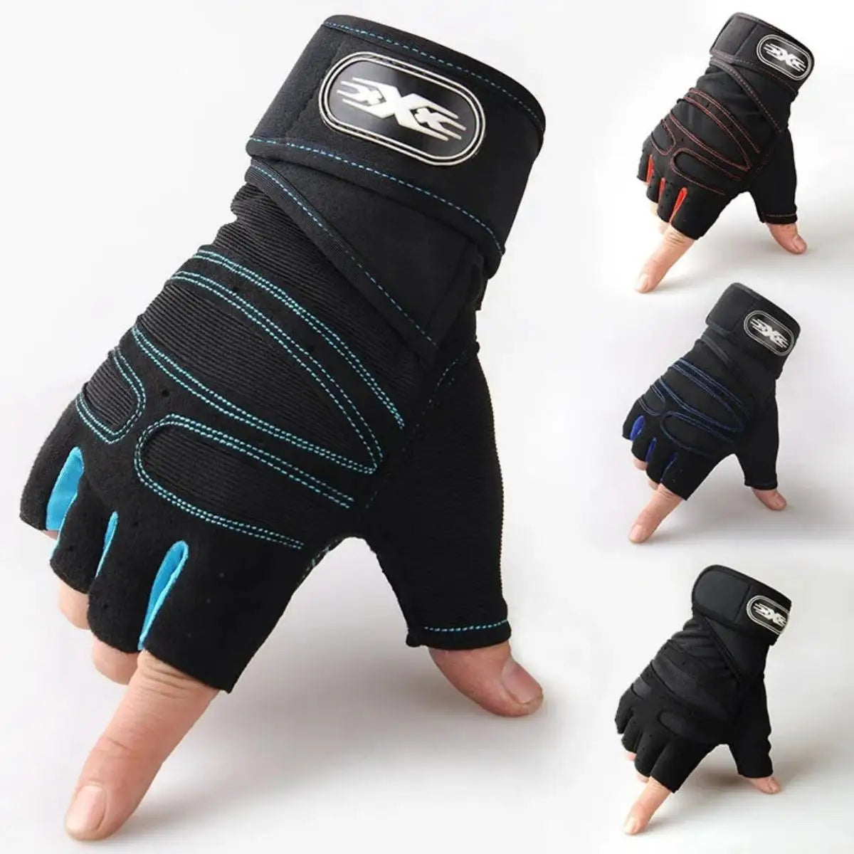 Guantes Fitness con Soporte de Muñeca – Antideslizantes y Acolchados