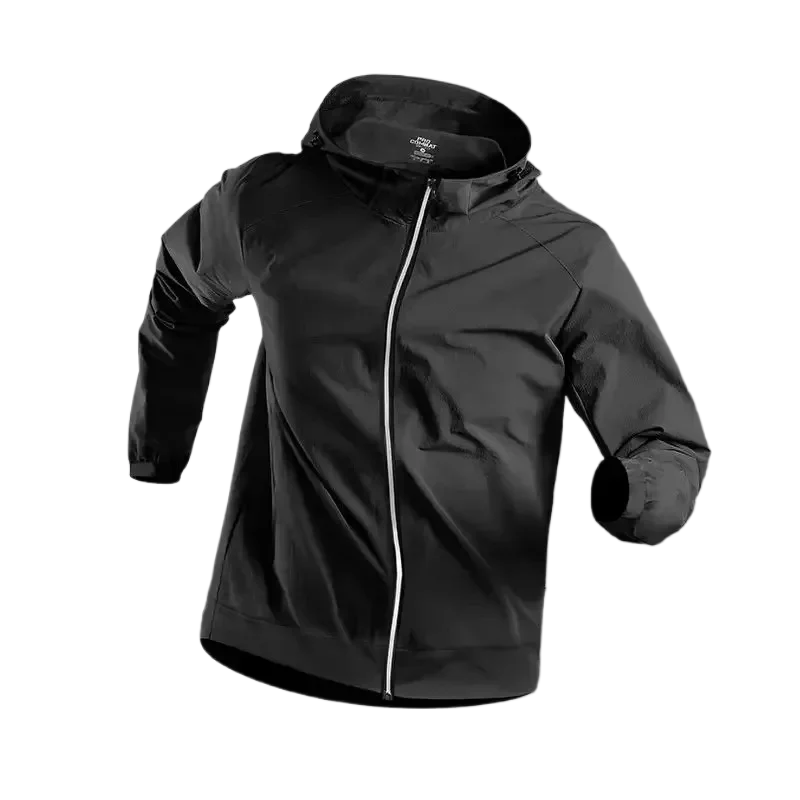 Chaqueta Deportiva para Hombre – Con Capucha y Cierre para Running y Gym