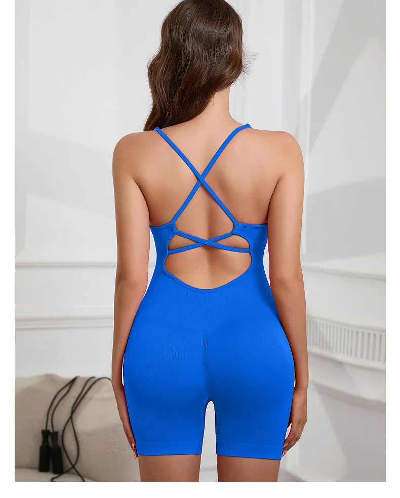 Enterizo Deportivo Seamless para Mujer – Ajuste Slim y Secado Rápido