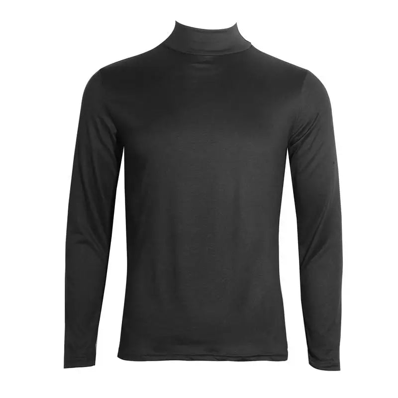 Camiseta Térmica para Hombre – Cuello Alto, Manga Larga y Ajuste Slim