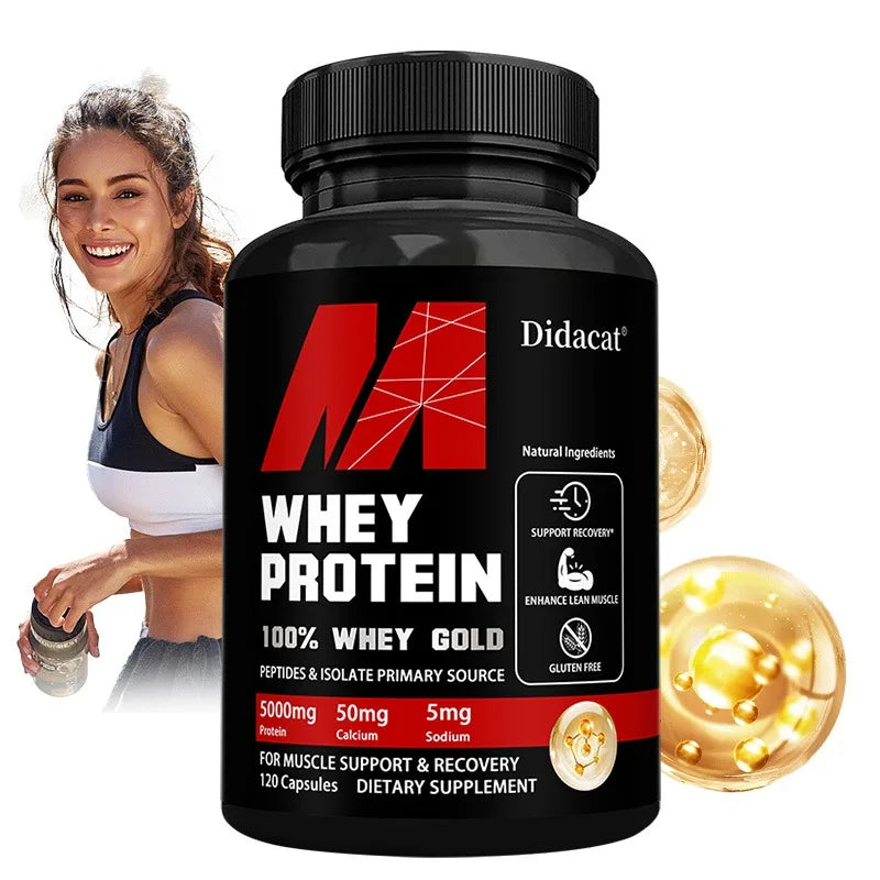 Didacat Whey Protein – 5000mg Recovery Capsules