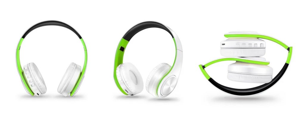 Audífonos Inalámbricos Bluetooth Dorados con Micrófono