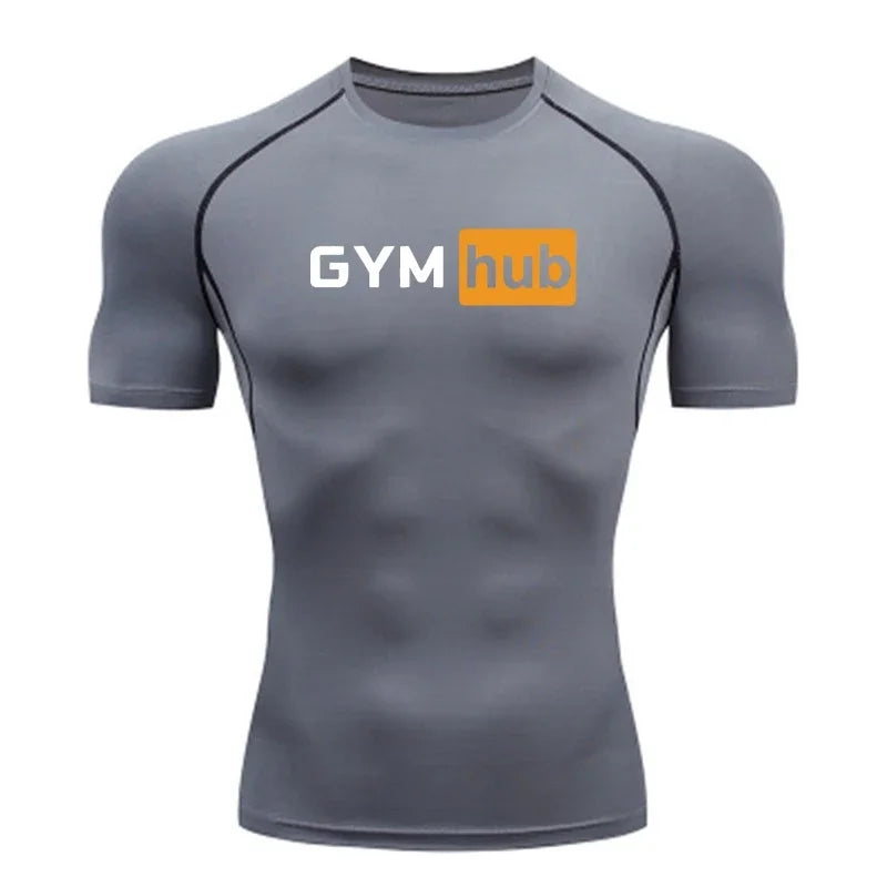 Camiseta Deportiva de Compresión para Hombre