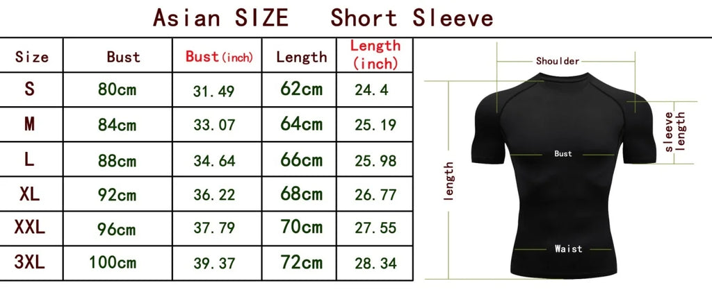 Men Compression Athletic Fitness Wear - Quick-Dry Tight Short-Sleeve Anime Double-Layer Shorts Summer Set Fitness Running Set