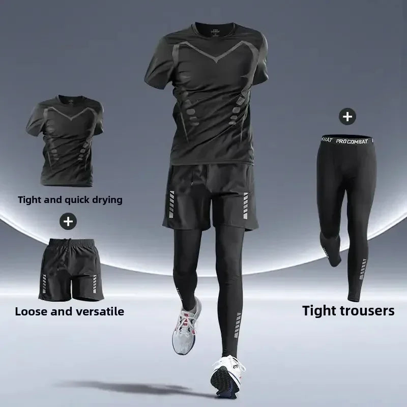 Conjunto Deportivo para Hombre – Ajuste Entallado y Secado Rápido