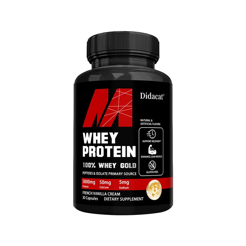 Didacat Whey Protein – 5000mg Recovery Capsules