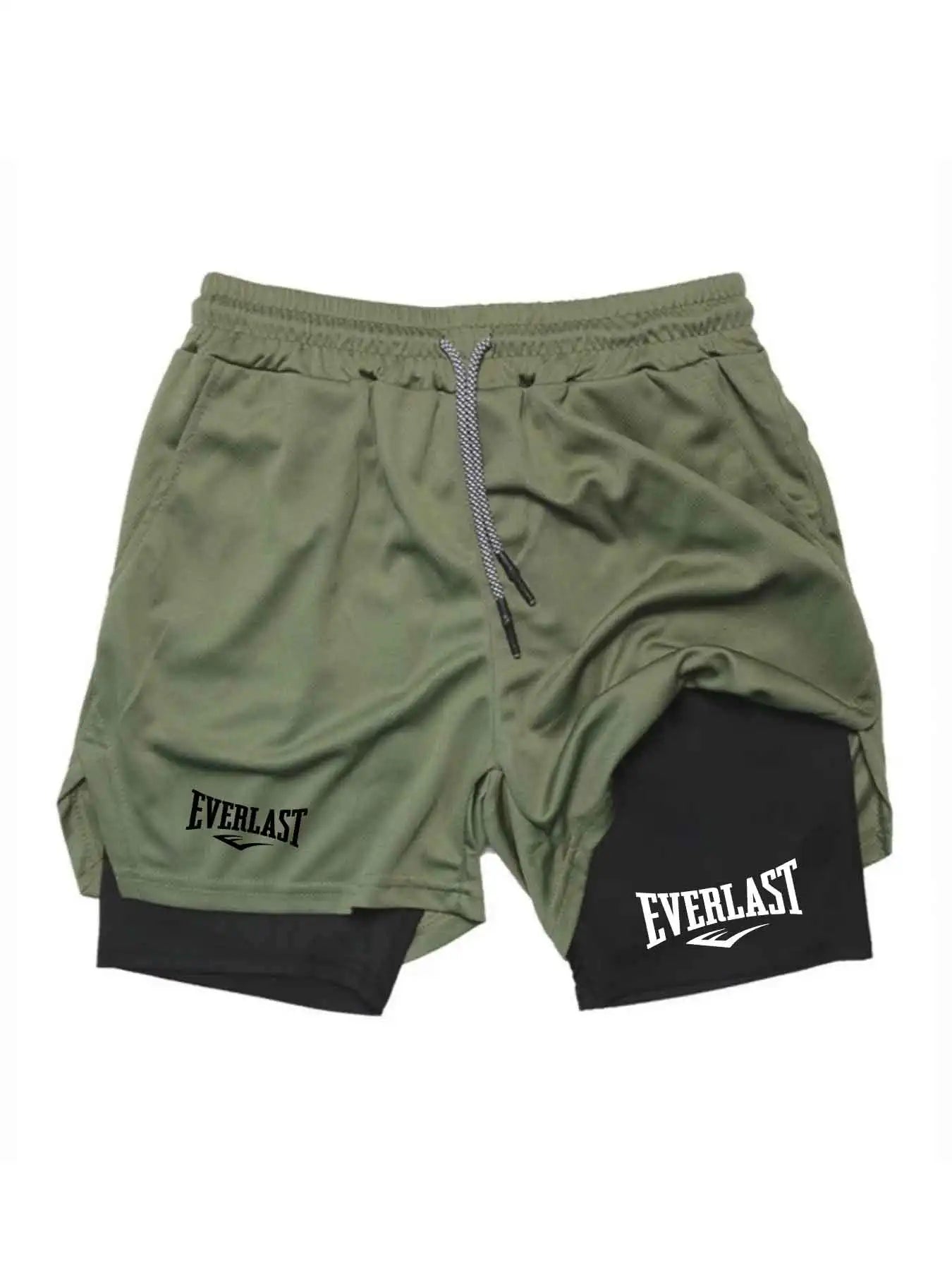 Shorts Deportivos para Hombre – Doble Capa y Secado Rápido