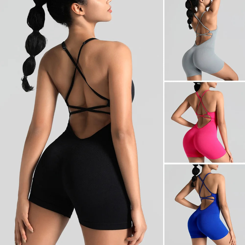 Enterizo Deportivo para Mujer – Conjunto Fitness para Yoga y Gimnasio
