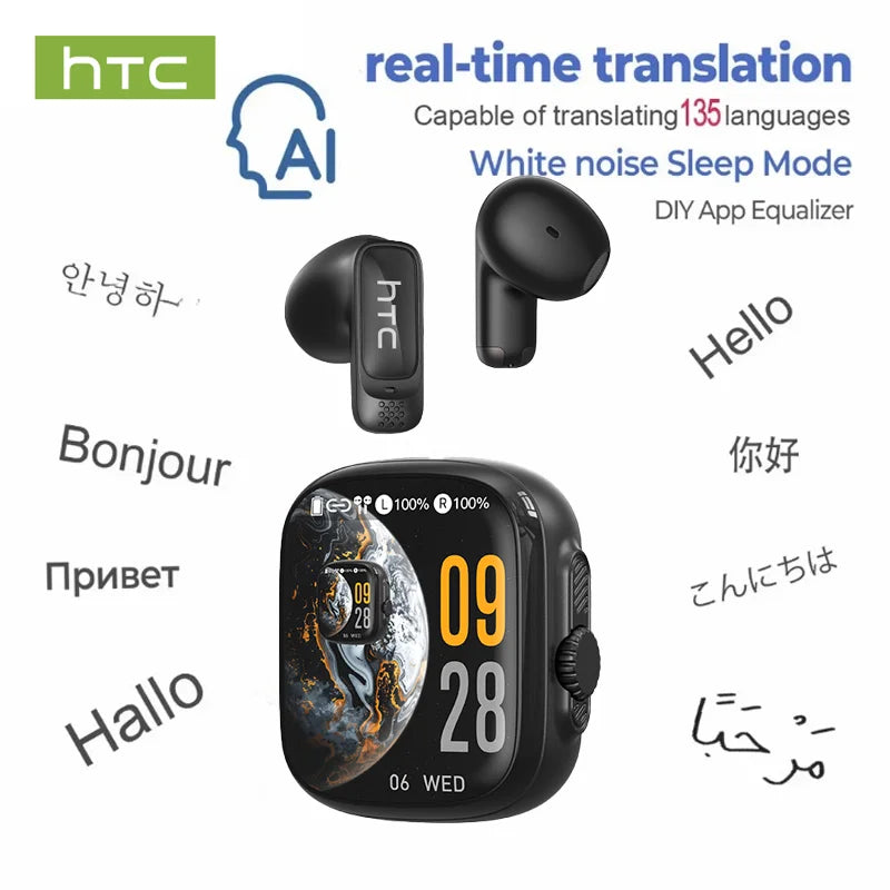HTC NE72 AI Translator Earbuds – 135+ Languages