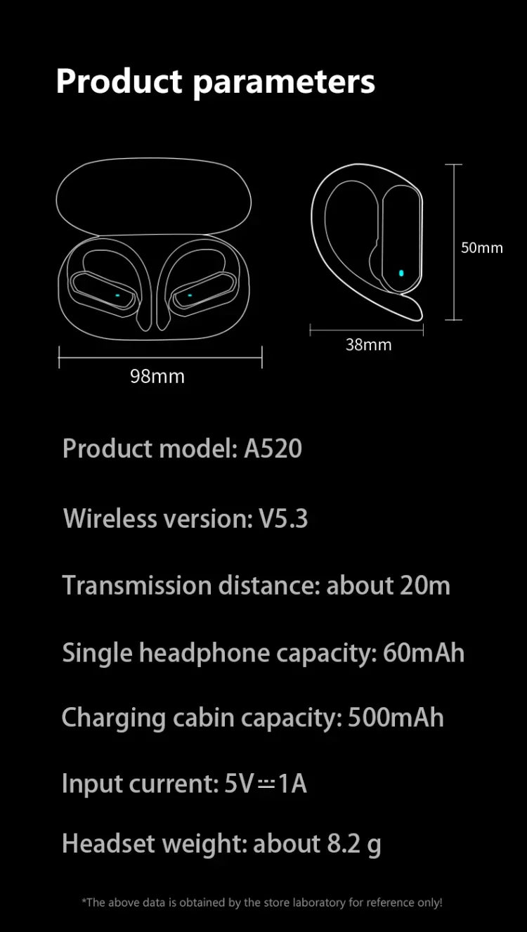 JBL- A520 TWS Sport Earbuds – EarHook & Touch Control