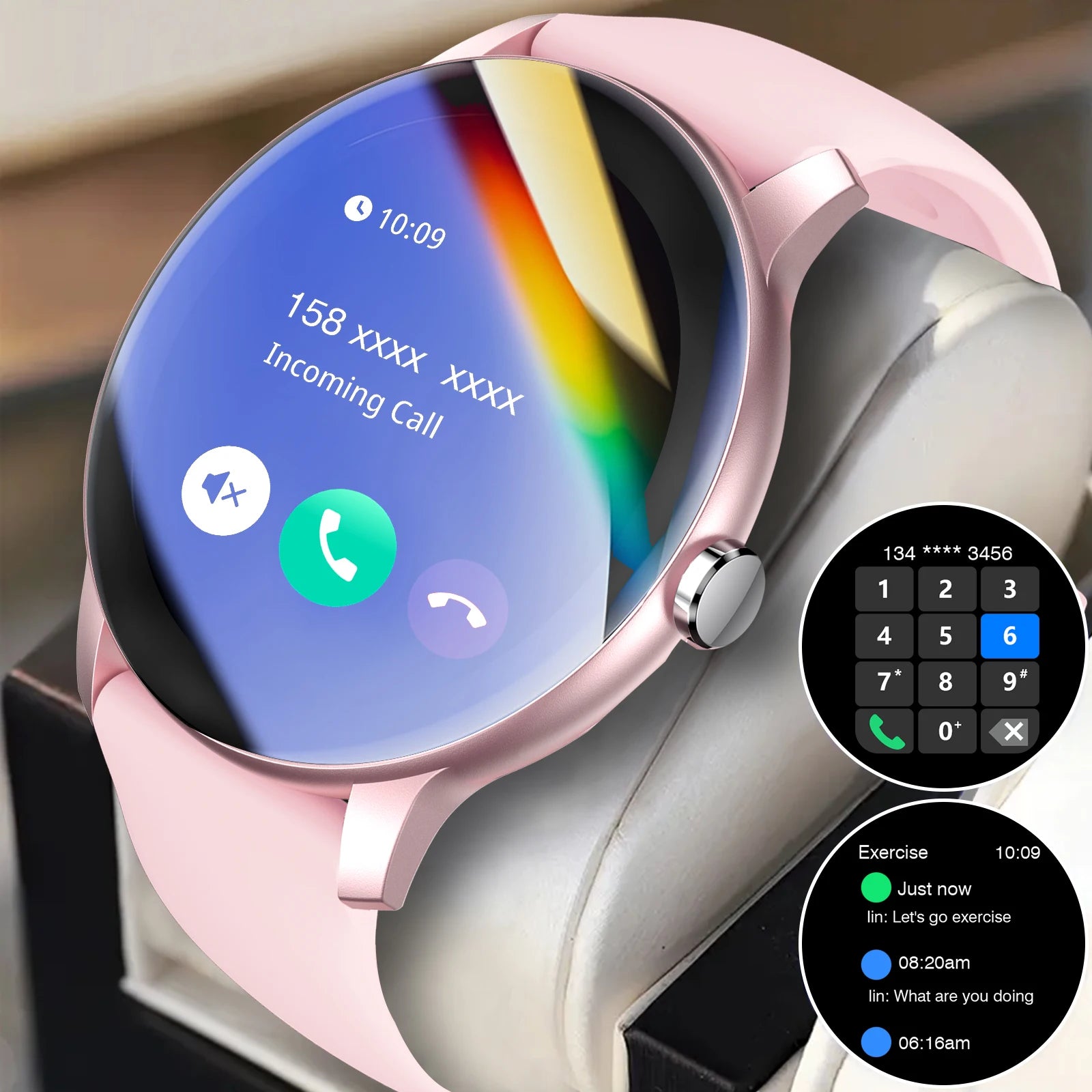 VYROX™ Smartwatch Fitness – Reloj Inteligente con Llamadas Bluetooth, Carga Inalámbrica y Esferas Personalizables