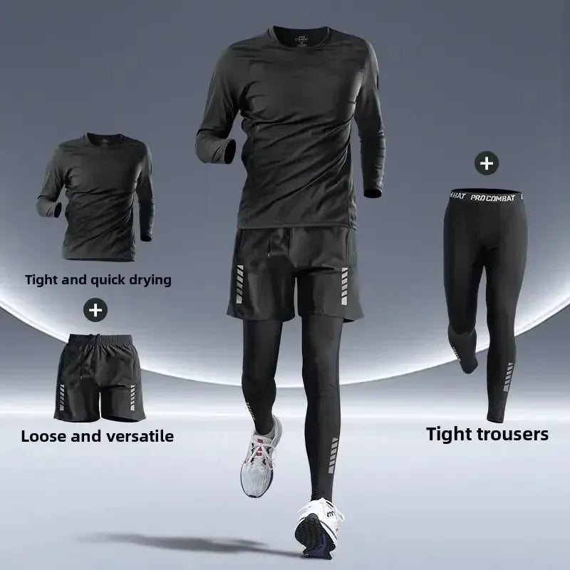 Conjunto Deportivo para Hombre – Ajuste Entallado y Secado Rápido