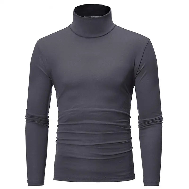 Camiseta Térmica para Hombre – Cuello Alto, Manga Larga y Ajuste Slim