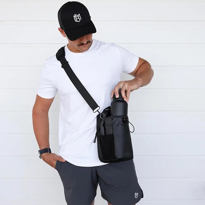 VYROX FITNESS TM Bolso Magnetico Premium para gimnasio - Porta Botella y Celular