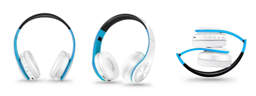 Audífonos Inalámbricos Bluetooth Dorados con Micrófono