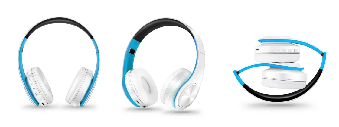 Audífonos Inalámbricos Bluetooth Dorados con Micrófono