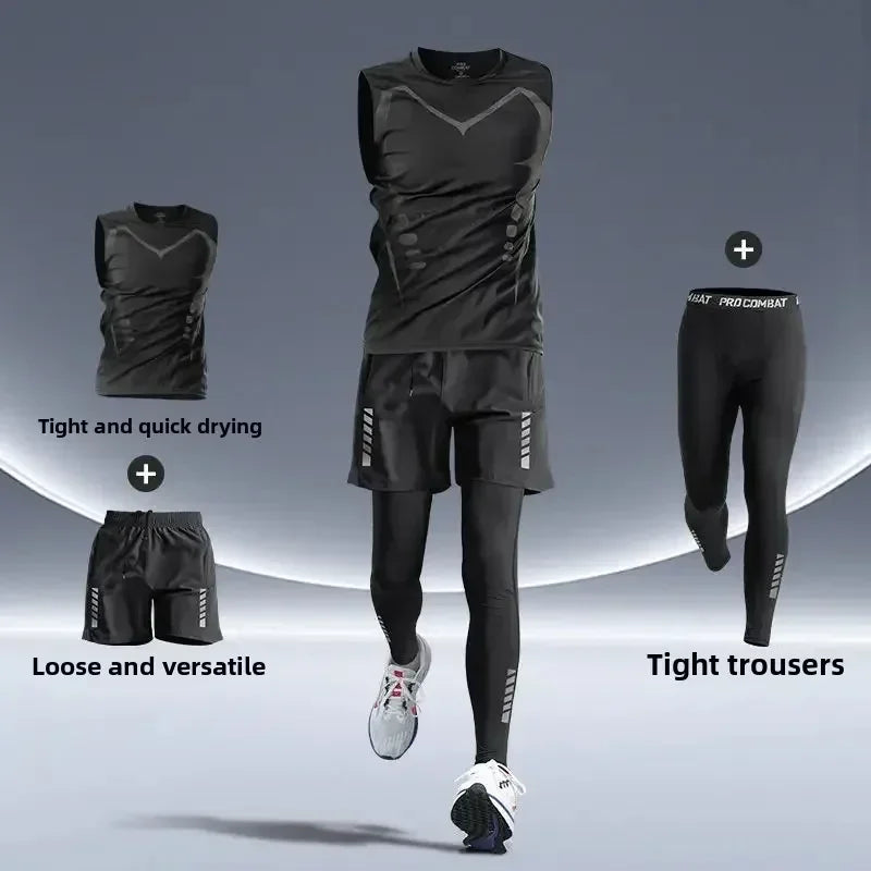 Conjunto Deportivo para Hombre – Ajuste Entallado y Secado Rápido