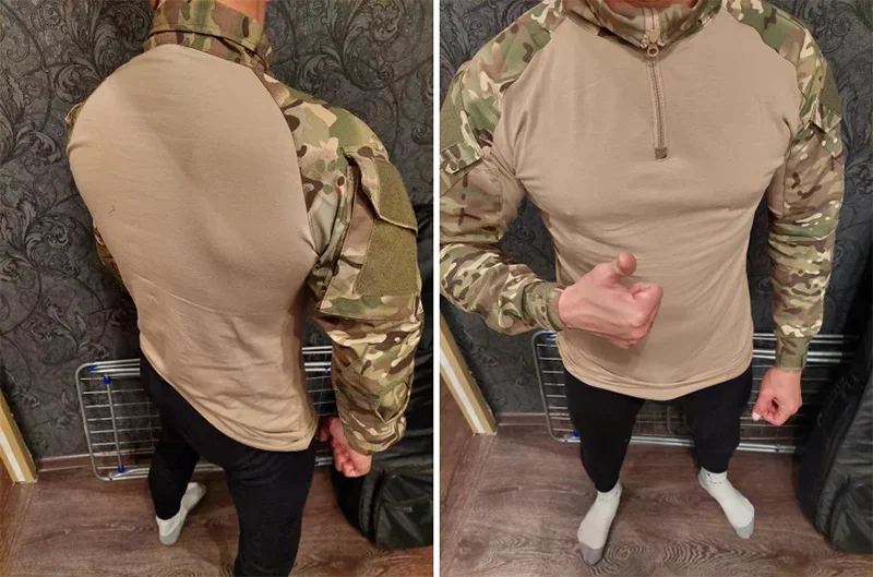 Camiseta Táctica para Hombre con Cierre 1/4 – Manga Larga Outdoor