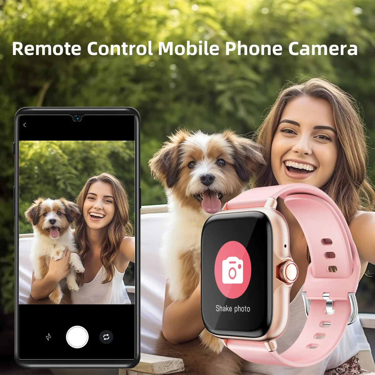 VYROX™ Smartwatch Fitness 1.83” – Llamadas Bluetooth, Monitor de Sueño, Podómetro y Notificaciones