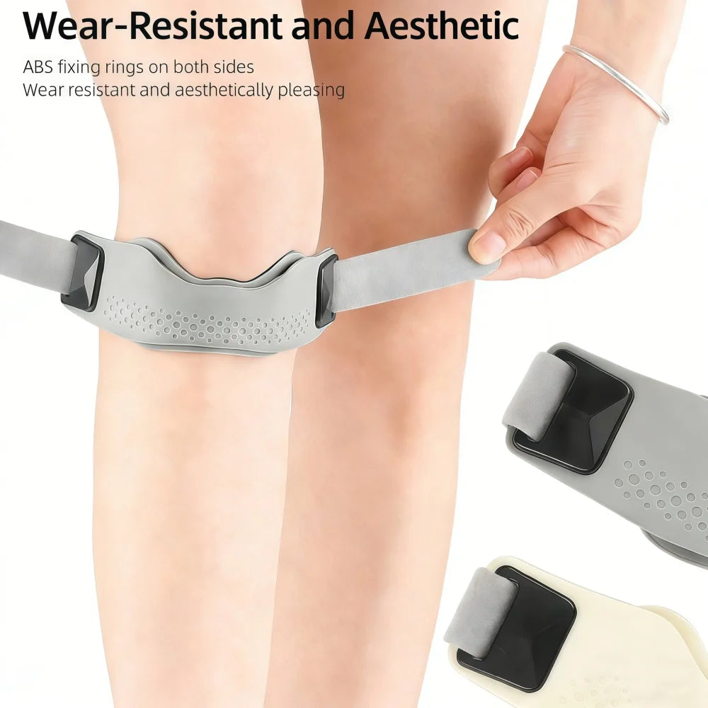 Banda de Soporte para Rodilla – Ajustable con Almohadilla de Silicona
