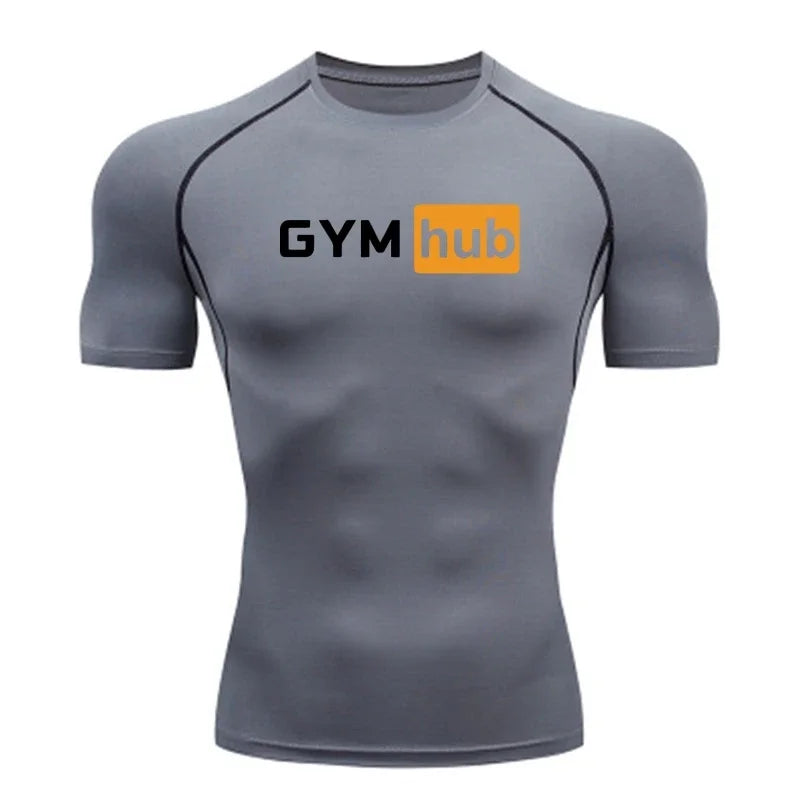 Camiseta Deportiva de Compresión para Hombre