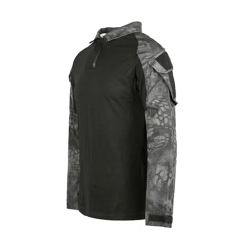 Camiseta Táctica para Hombre con Cierre 1/4 – Manga Larga Outdoor