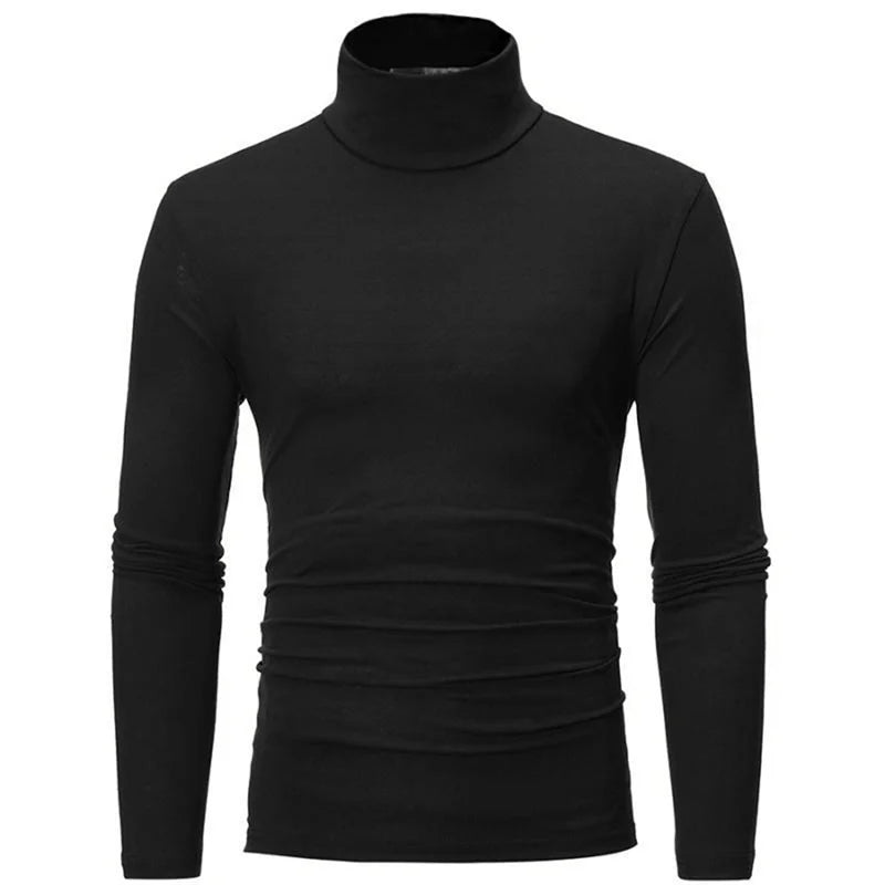 Camiseta Térmica para Hombre – Cuello Alto, Manga Larga y Ajuste Slim