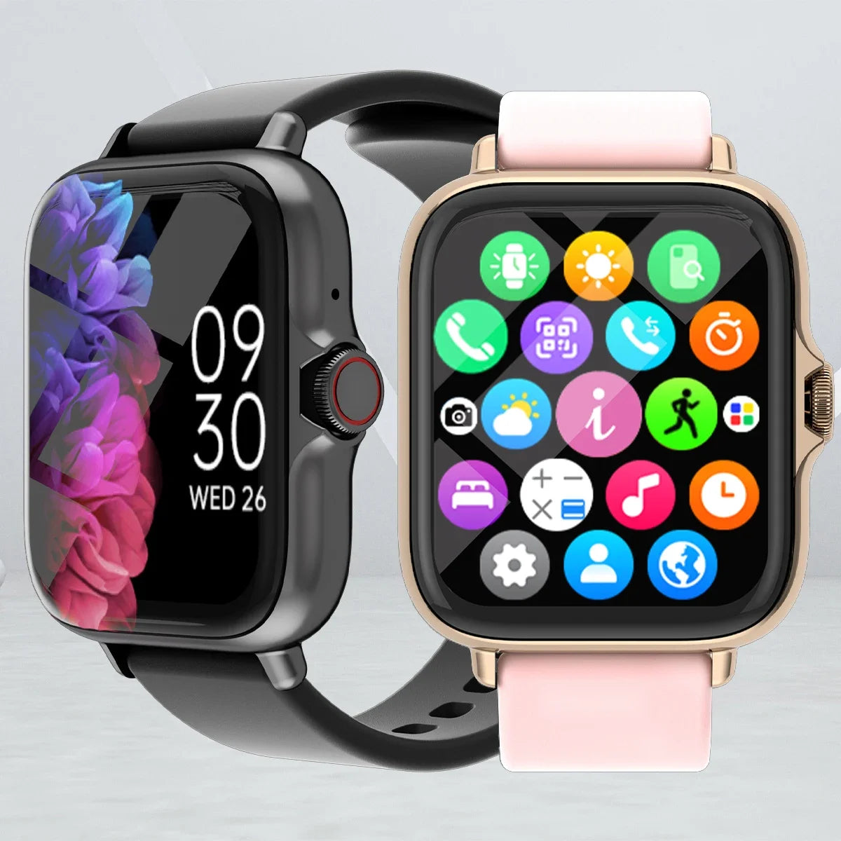 VYROX™ Smartwatch Fitness 1.83” – Llamadas Bluetooth, Monitor de Sueño, Podómetro y Notificaciones
