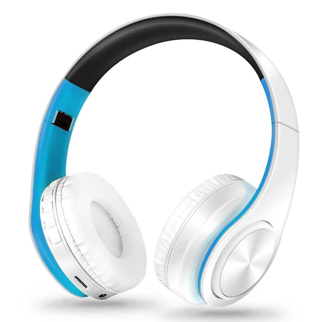 Audífonos Inalámbricos Bluetooth Dorados con Micrófono