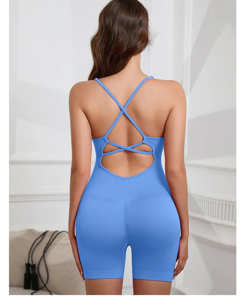 Enterizo Deportivo Seamless para Mujer – Ajuste Slim y Secado Rápido
