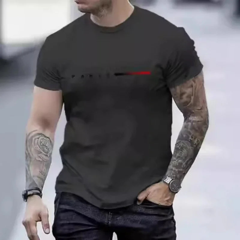 Conjunto Casual para Hombre – Camiseta y Pantalón de Verano con Estampado