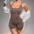 Jumpsuit Deportivo Titan Fit para Mujer — Diseño Sin Costuras, Espalda Cruzada y Ajuste Favorecedor