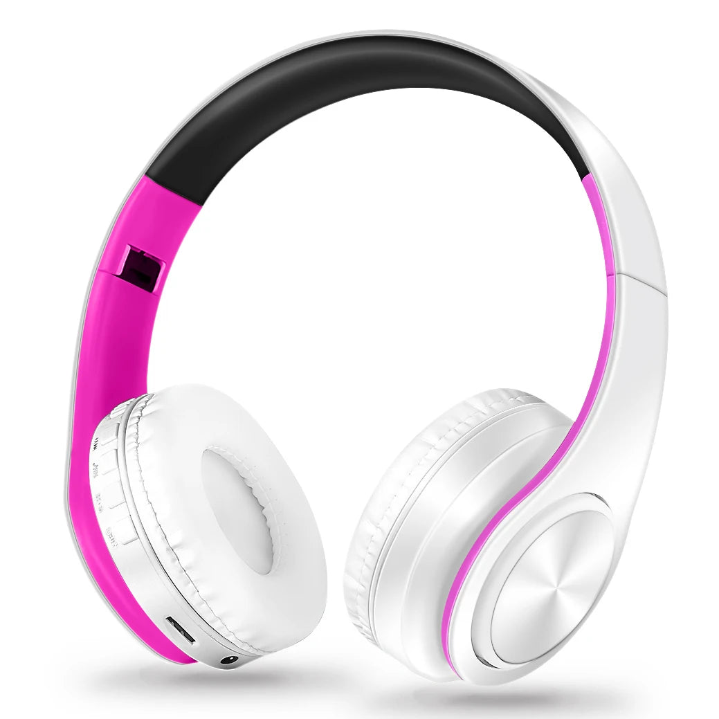 Audífonos Inalámbricos Bluetooth Dorados con Micrófono